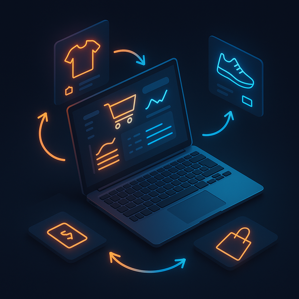 Ecommerce dashboard illustration